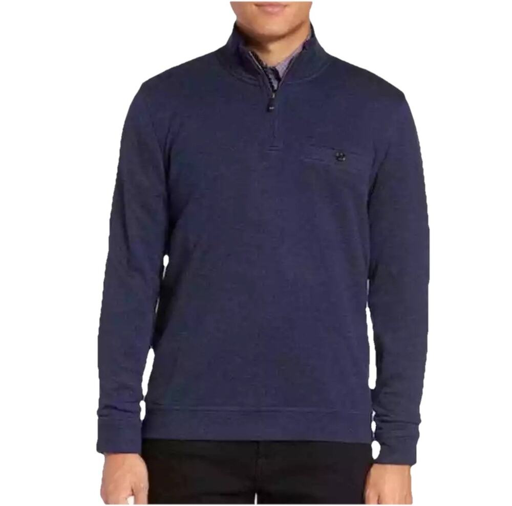 Ted Baker Valerio Quarter Zip Sweater Mens Size 5 US XL Pullover